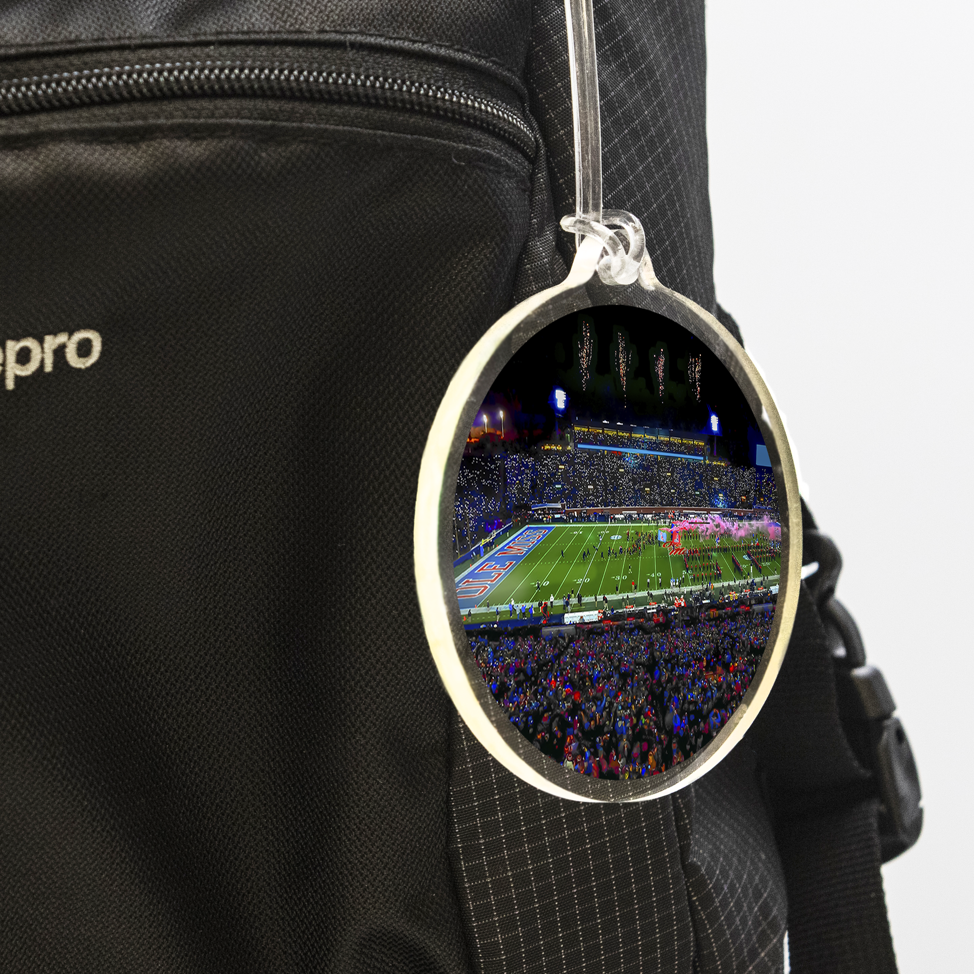 Ole Miss Rebels - Ole Miss Light Show Ornament & Bag Tag